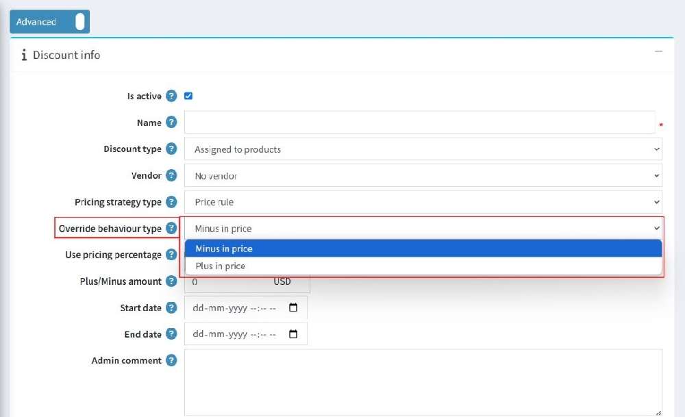 price rule override behavior smart pricing engine nopcommerce plugin